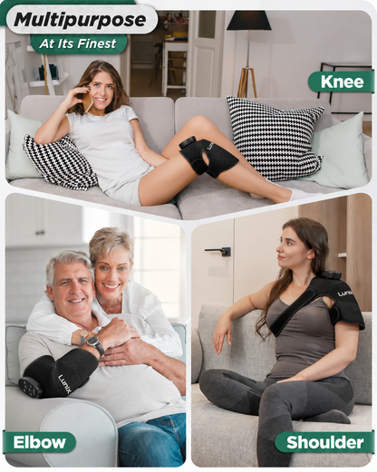 Lunix LX19 red light device for knee, elbow and shoulder in Black
