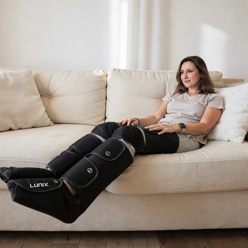 Lunix LX10 full leg compress massager with hot and cold pack