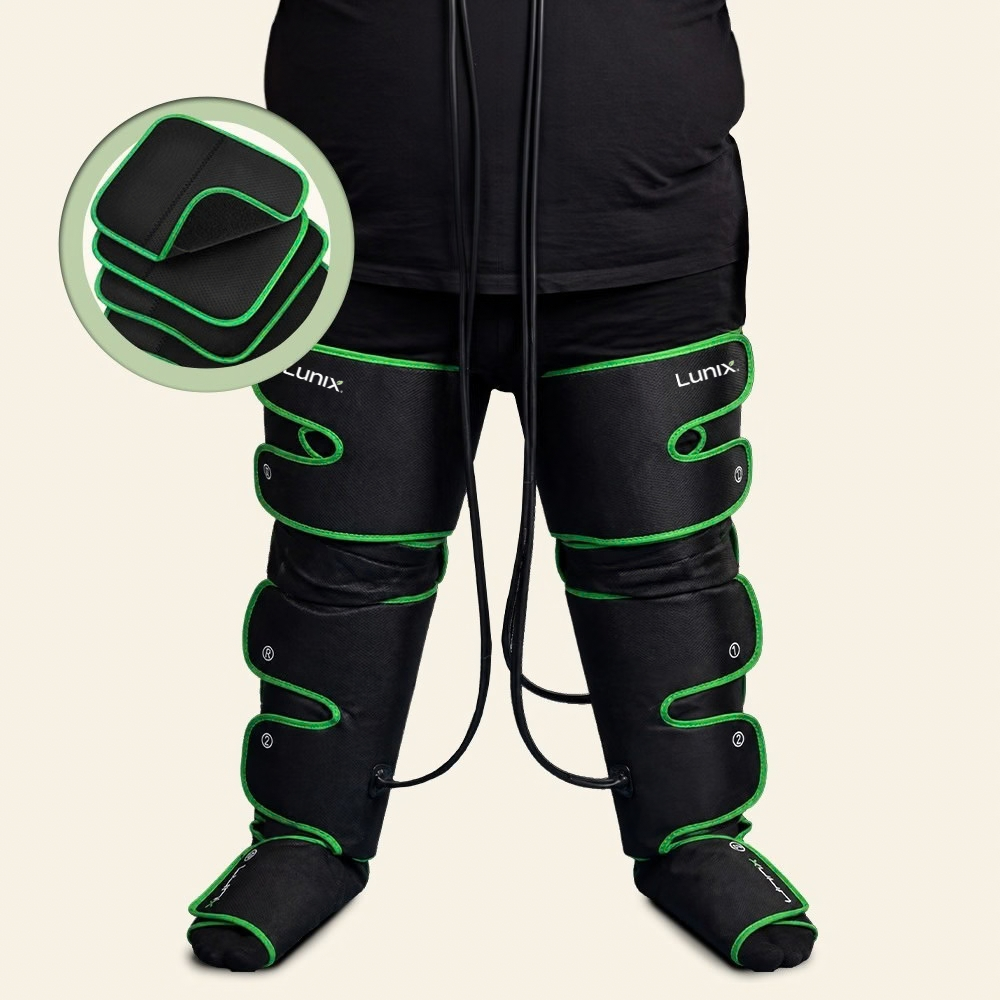 Lunix LX10 full leg compress massager with hot and cold pack