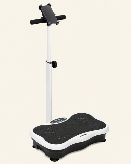 Lunix LX18 vibration plate exwercise machine in White