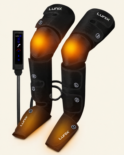 Lunix LX10 full leg compression massager with hot and cold pack