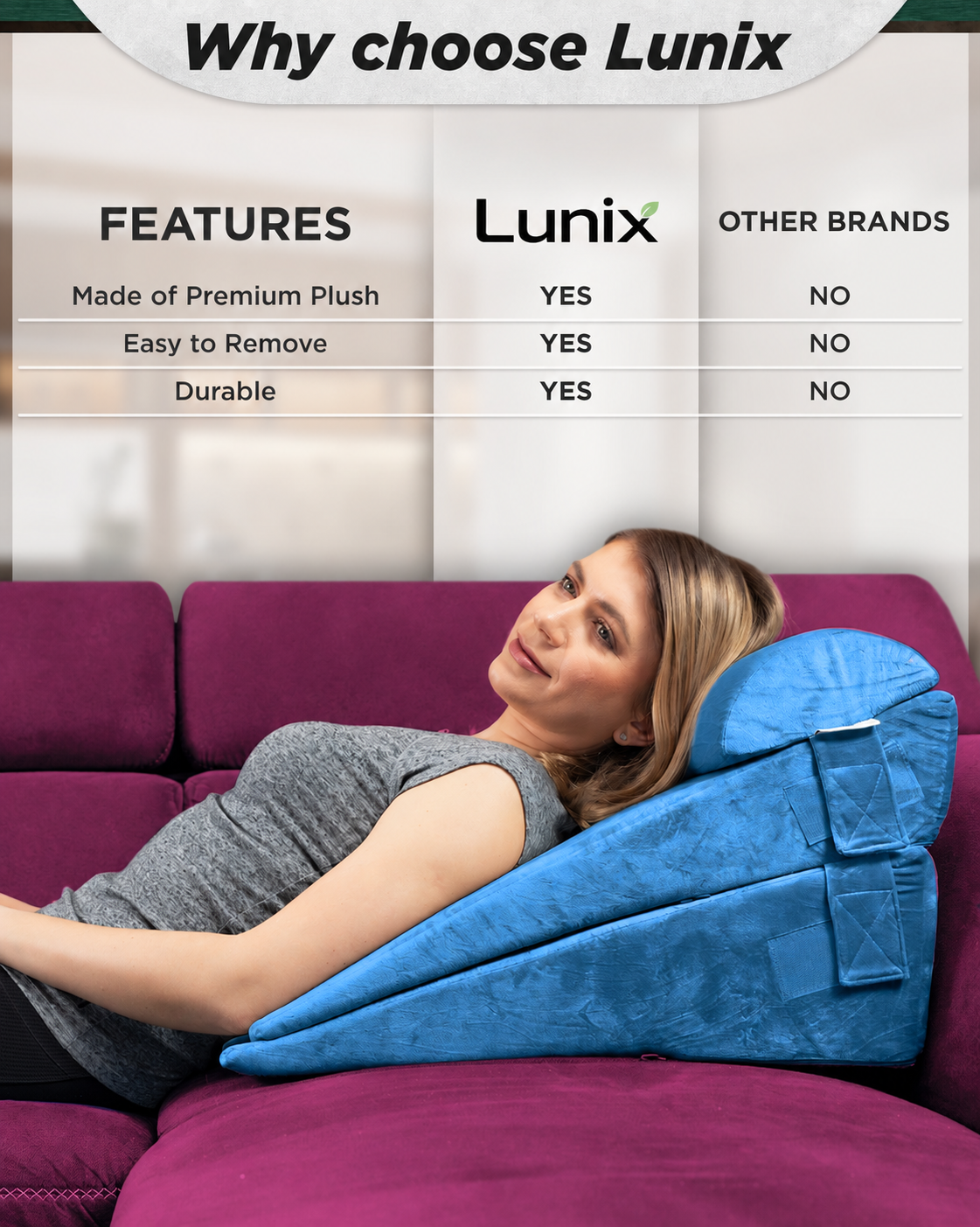 Cover Set Only for LX8 2 Layers, Ocean Blue, Pillows and Foam not Included