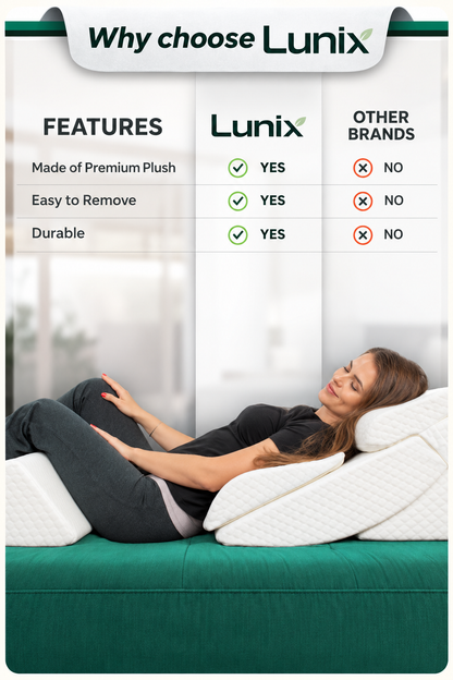 Cover Set Only for LX13, White, Pillows and Foam not Included
