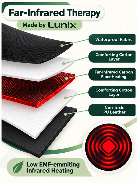 LX17 Portable Infrared Sauna Blanket, Jet Black