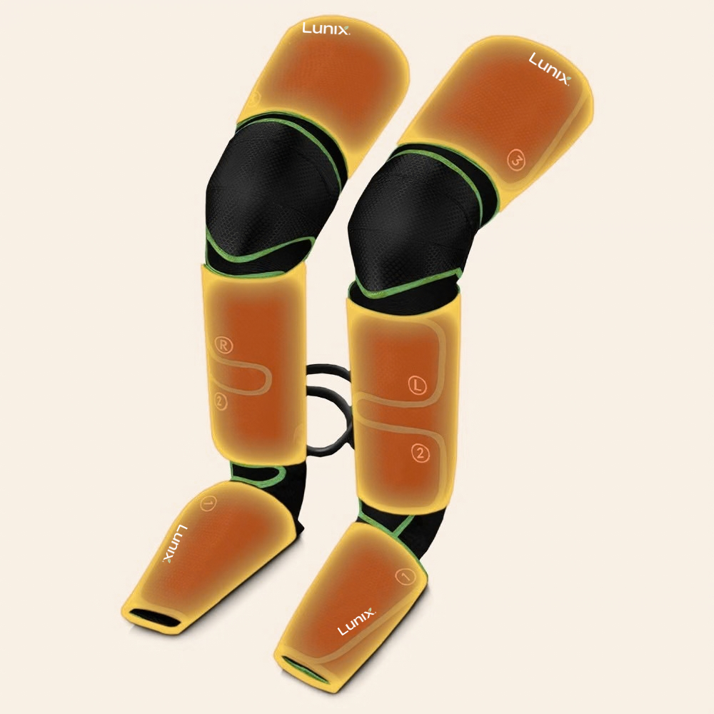 Lunix LX10 full leg compress massager with hot and cold pack