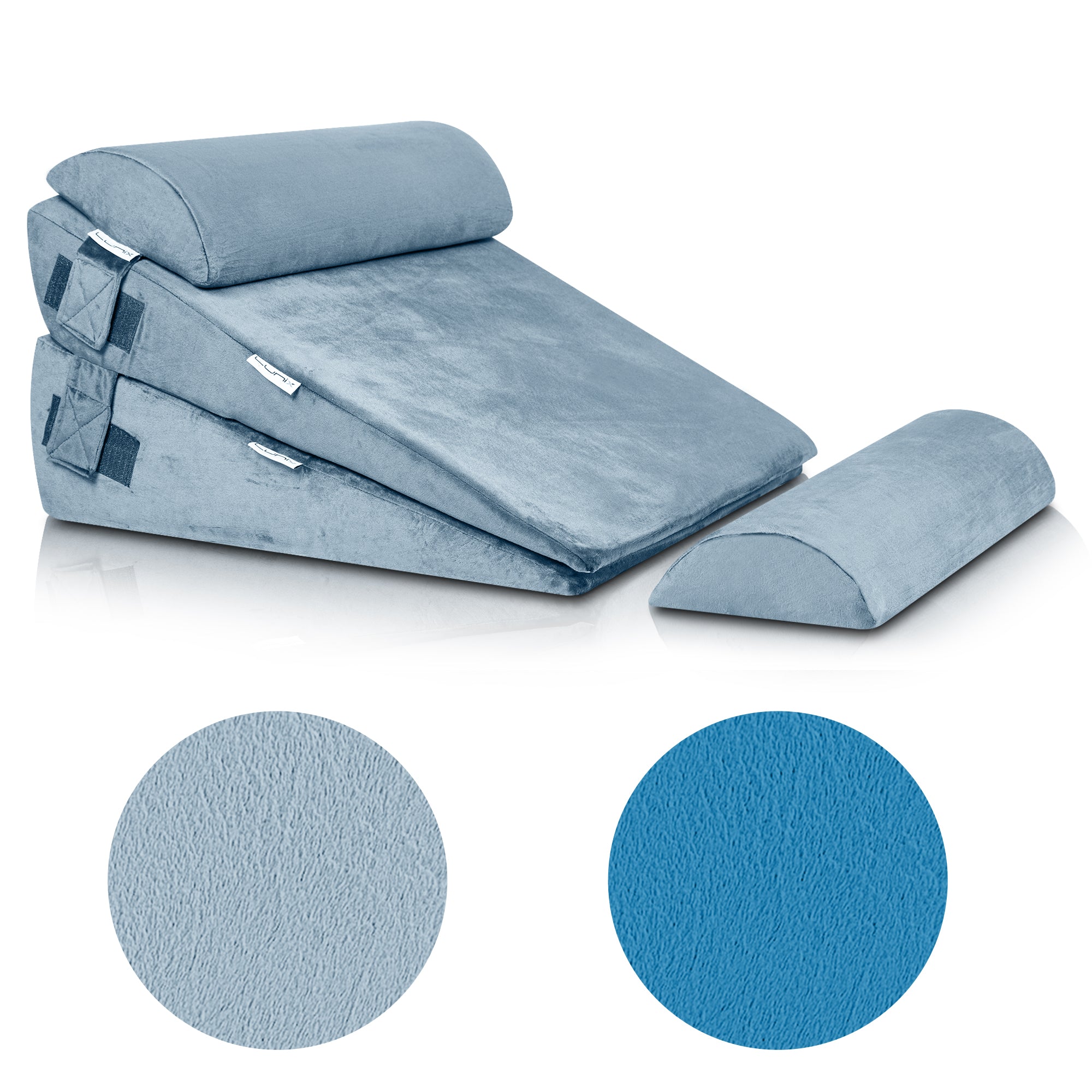 Cover Set Only for LX8 2 Layers, Gray, Pillows and Foam not Included