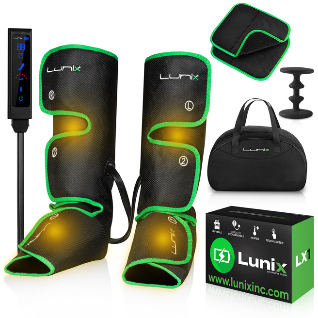 LX1 FOOT AND CALF COMPRESSION MASSAGER GREEN