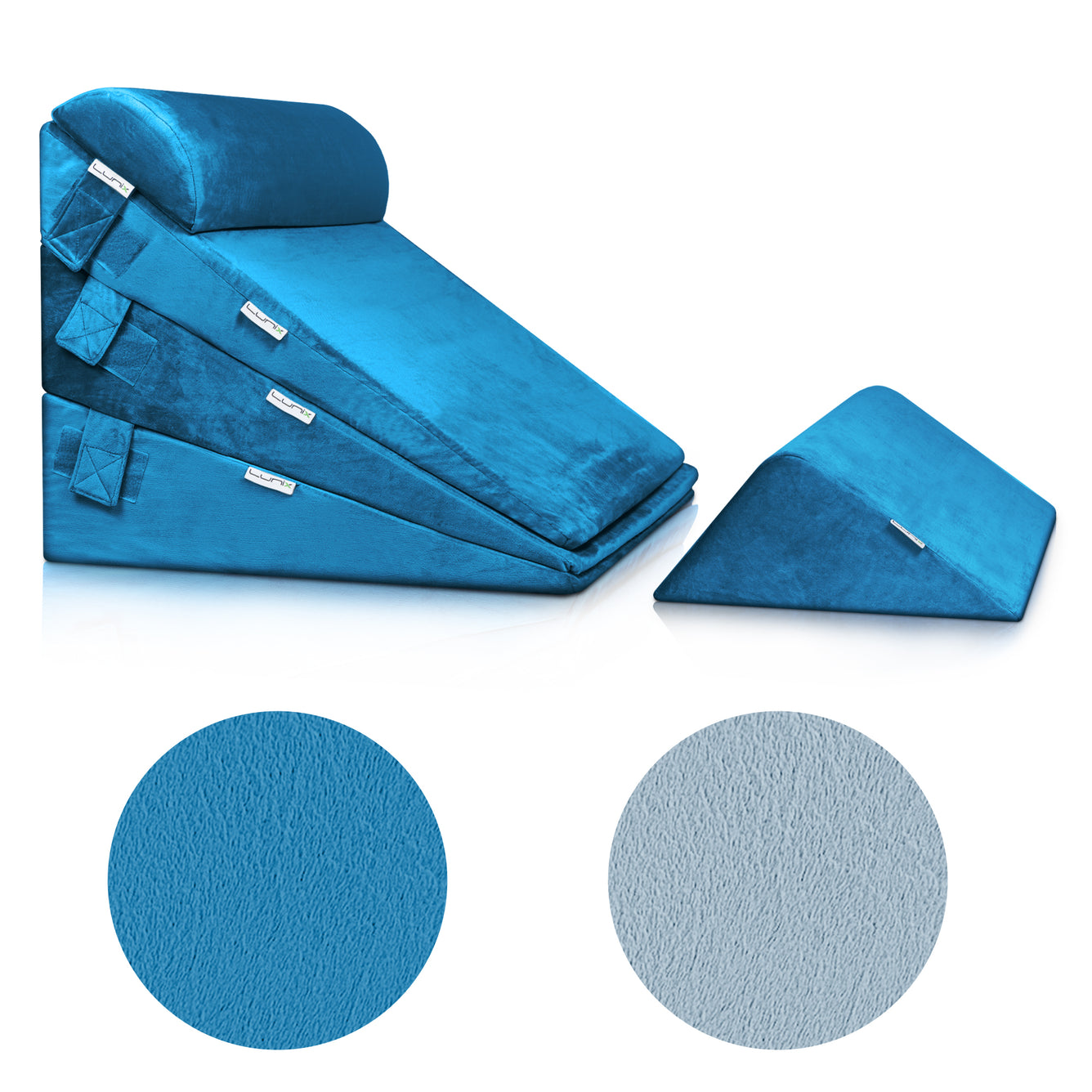 Cover Set Only for LX11, Blue, Pillows and Foam not Included