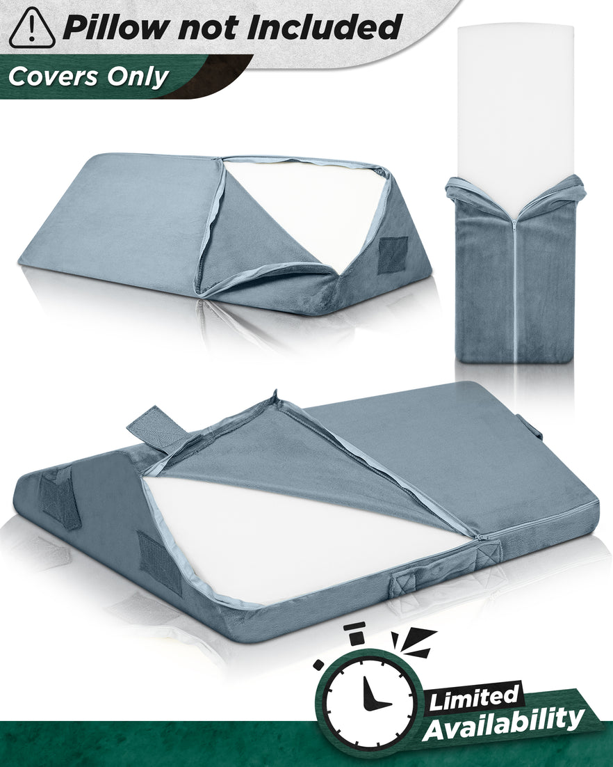 Cover Set Only for LX6, Navy Plush, Pillows and Foam not Included