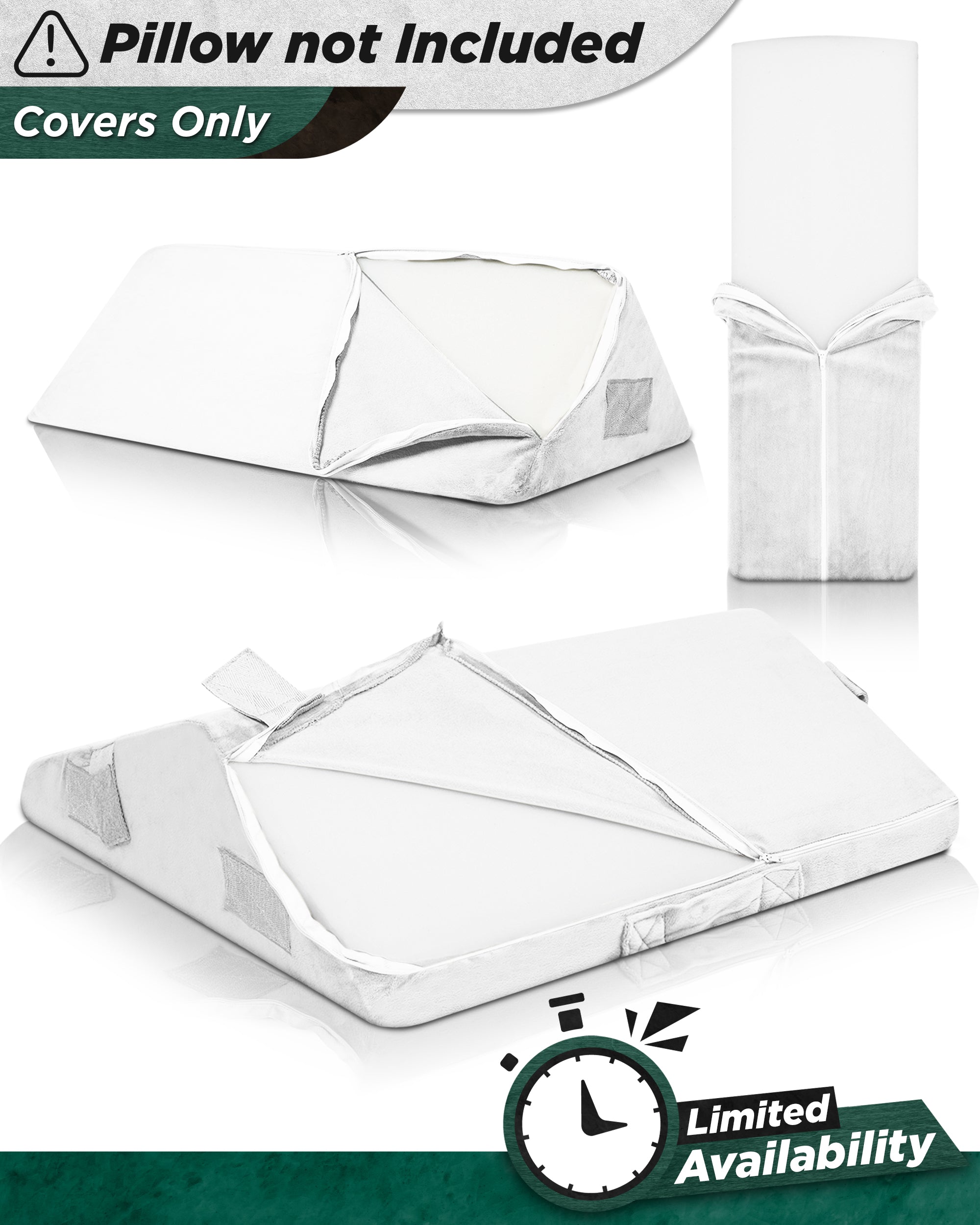 Cover Set Only for LX6, White Plush, Pillows and Foam not Included