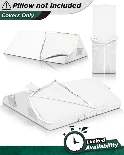 Cover Set Only for LX6, White Plush, Pillows and Foam not Included