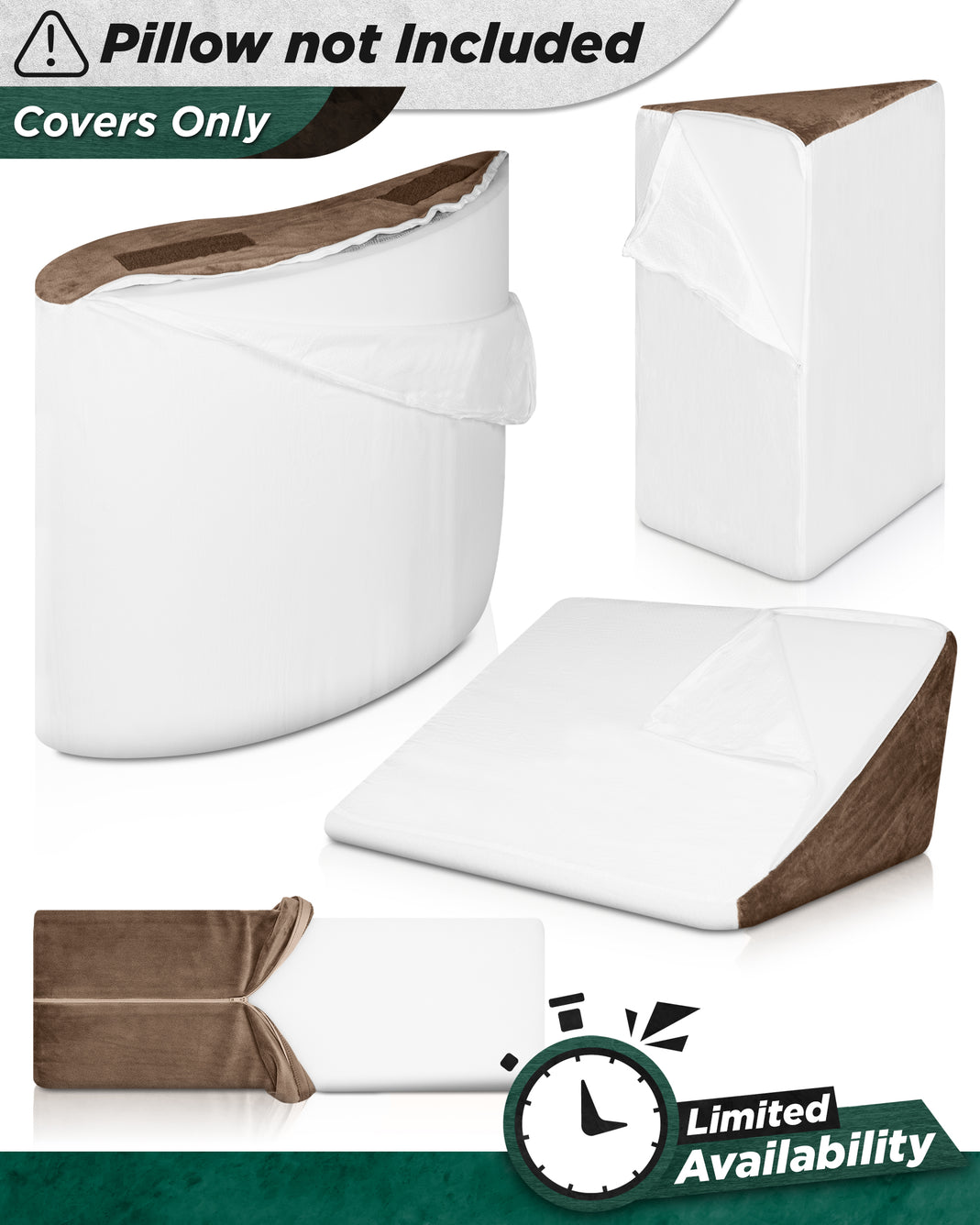 Cover Set Only for LX5, White Bamboo and Brown Plush Side, Pillows and Foam not Included