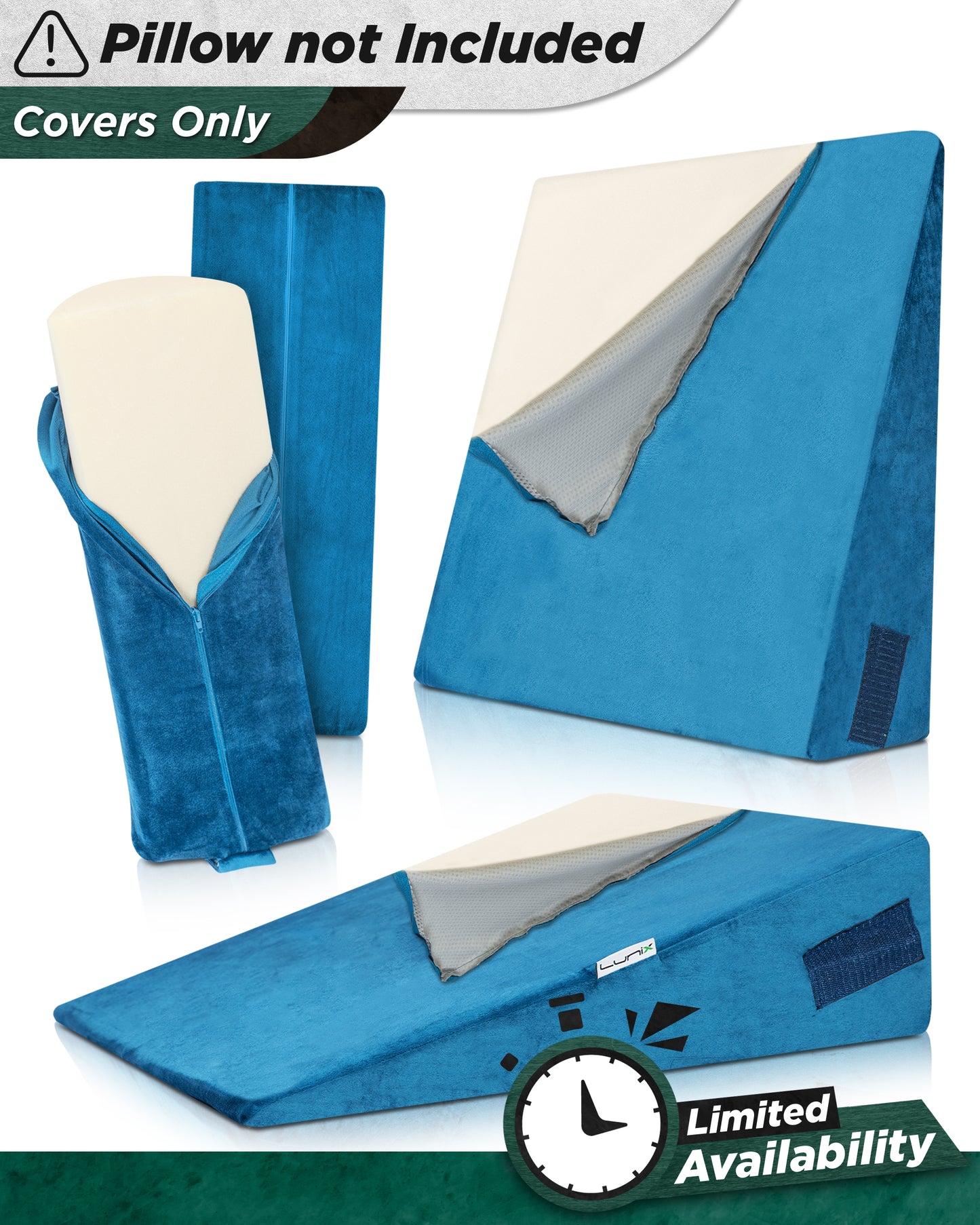 Cover Set Only for LX8 2 Layers, Ocean Blue, Pillows and Foam not Included