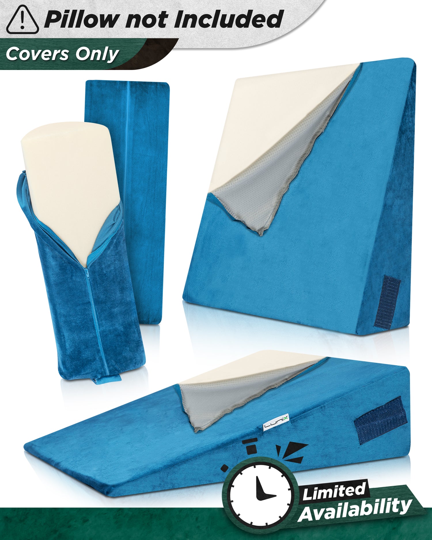 Cover Set Only for LX8 2 Layers, Blue, Pillows and Foam not Included