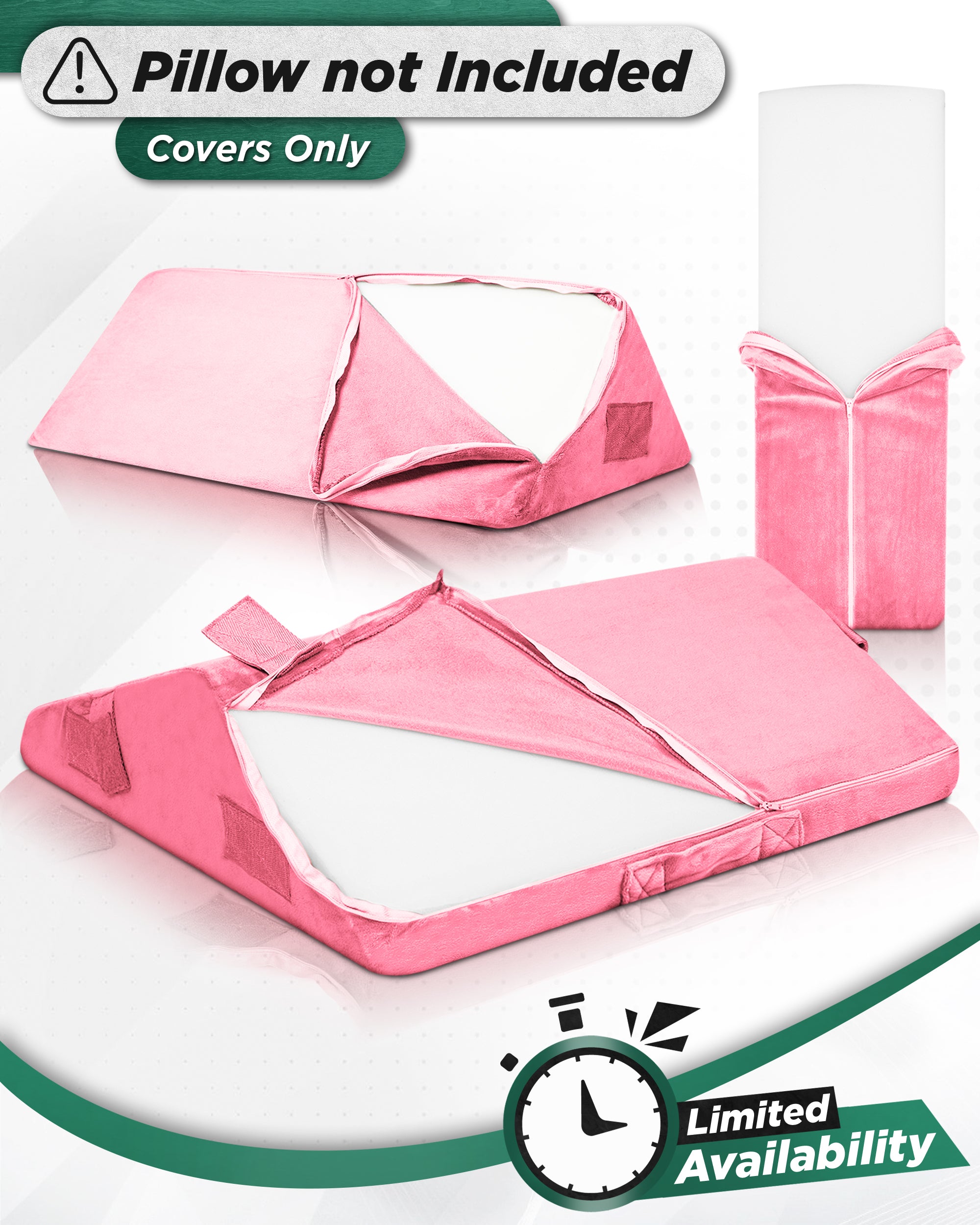 Cover Set Only for LX12, Pink Plush, Pillows and Foam not Included