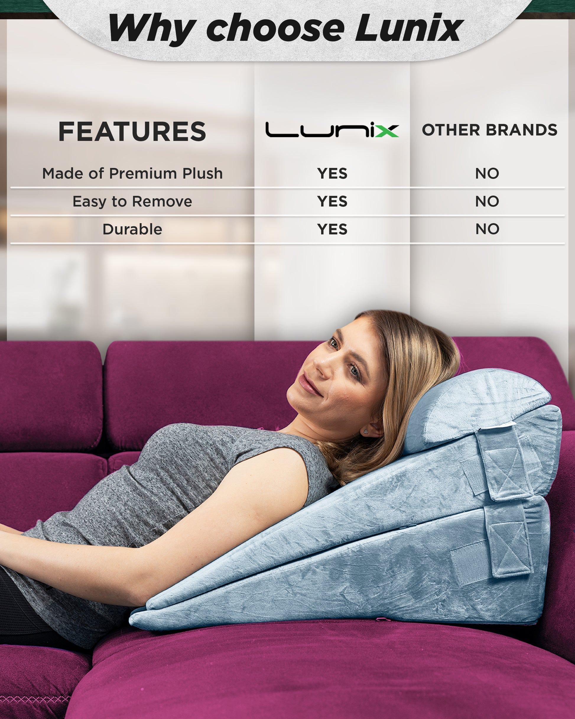 Washable Neck Pillow Cover