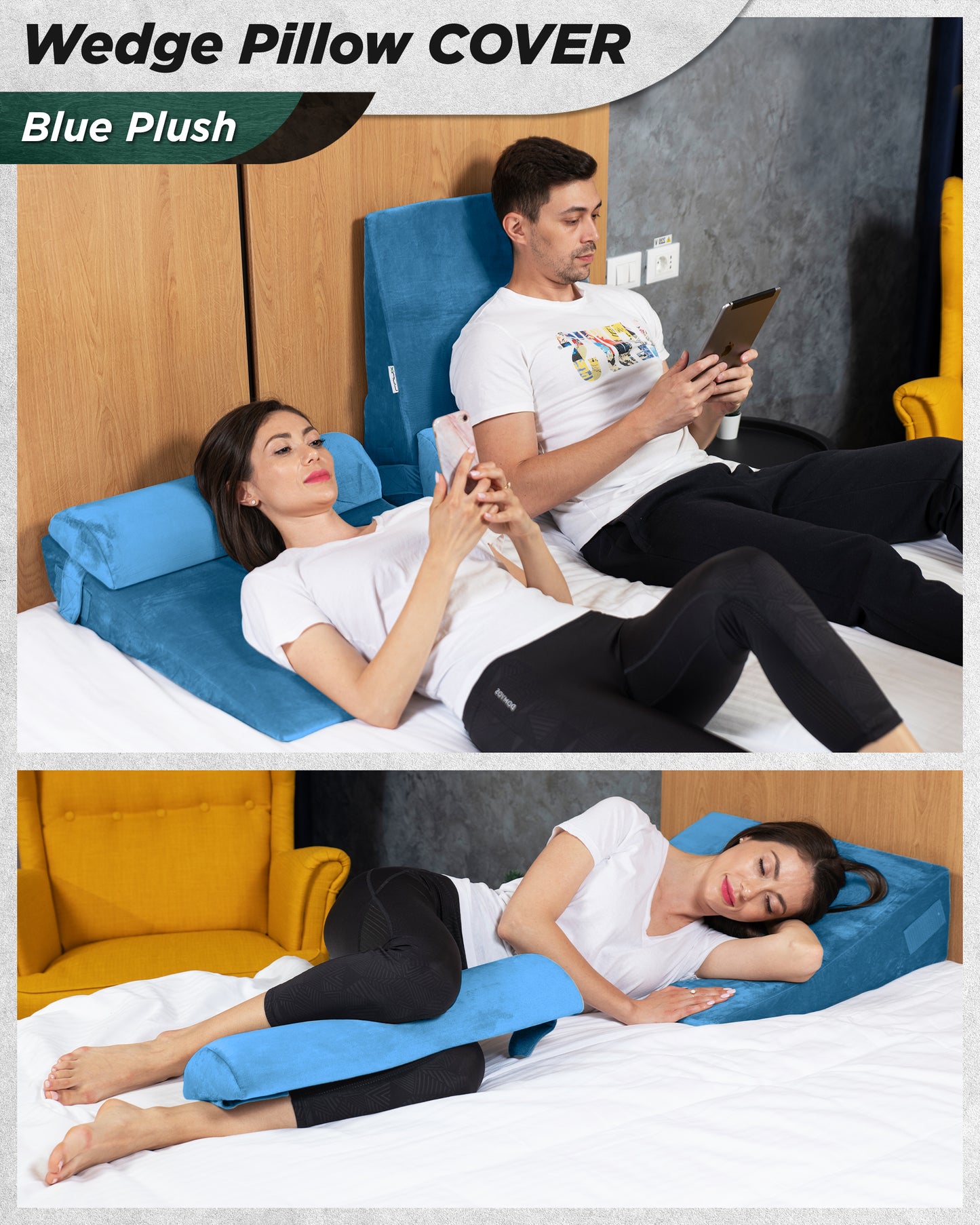 Cover Set Only for LX8 2 Layers, Ocean Blue, Pillows and Foam not Included